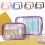 Trousse de maquillage transparente Wilinohome format quart 8