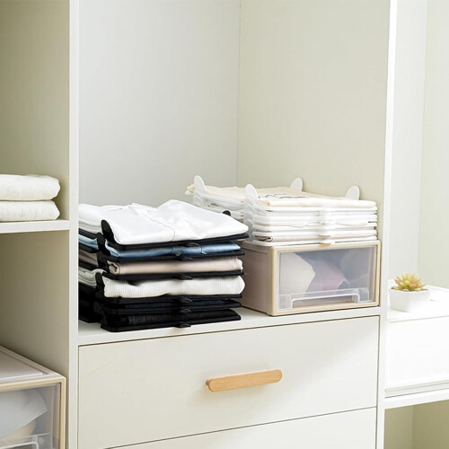 Stackable Closet Organizer – Modular & Adjustable Storage Cubes System for Customizable Clothing, Shoe, and Toy Shelving 1
