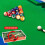 Mini billiards table balls set snooker pool 16 pcs 4