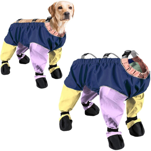 Waterproof Dog Snowsuit with Built-in Boots 1