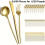Titanium Gold Stainless Steel Flatware Set 24 pcs 2