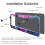 Abstract Purple Blue Metal License Plate Frames 2 PCS 4