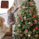 Red Sparkling Christmas Ball Set Plastic 12 pcs 6