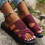 Willtoo Women's Orthopedic Sandals Wine 7W 5