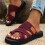 Willtoo Women's Orthopedic Sandals Wine 7W 6