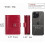 Bifold Wallet Grey Leather RFID Blocking 12-Slot Card 3