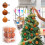 Christmas Ball Ornaments Orange Plastic 12PCS 6