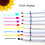 Fabric Markers Pen Set 8 Colors Fine Tip Permanent for 8