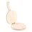 Topbathy 1Pc Dumpling Press Wooden Wrapper Maker Tool Khaki with Handle for Simple Home Use 7