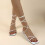Women's Strappy Flat Sandals Square Open Toe PU Leather 1 2