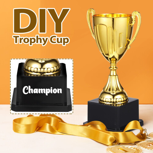 Golden Trophy Award Plastic Party Decoration 1pc 1