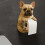 3D Printed Dog Toilet Paper Holder Wall-Mounted 4