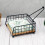 Rustic Metal Napkin Holder Square Table Organizer for 4