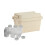 Outdoor Mini Storage Box Set 6-Piece Beige Black Green 2