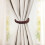 Handwoven Rope Curtain Tiebacks Natural Jute 2 pcs 5