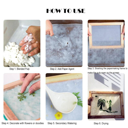 Paper Making Frame Wooden Screen 20x20 cm 1