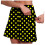 Women's athletic skort with pockets yellow 7