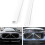 BMW Front Grille Trim Strips V-Shaped Support Bar White for 2
