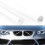 BMW Front Grille Trim Strips V-Shaped Support Bar White for 3