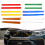 BMW Front Grille Trim Strips V-Shaped Support Bar White for 6