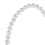 White lace flower girl baskets with silk lining 2-pack 7