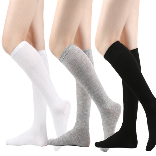 Sportsocken, mittelhoch, gestreift, 3er-Pack, Weiß 2