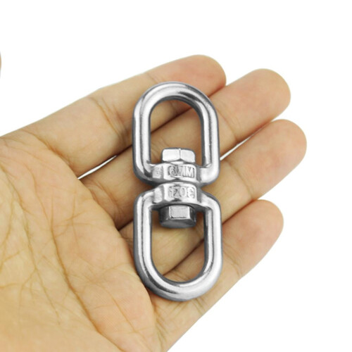 Stainless Steel Swivel Double Loop Hook 360 Degree 2
