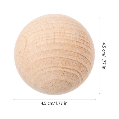 Topbathy bocce balls wood set 4 pieces 1
