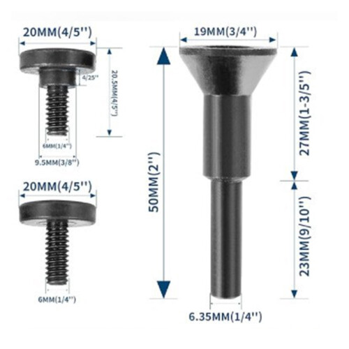 Mounting Mandrel for Cut-Off Wheels Compatible with Die 1