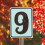 Cast Iron Metal Digital Numbers Vintage Stickers 7