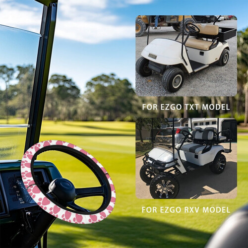 Paw Pattern Golf Cart Steering Wheel Cover Universal 1