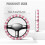 Paw Pattern Golf Cart Steering Wheel Cover Universal 5