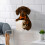 3D Printed Dog Toilet Paper Holder Wall Mounted 5