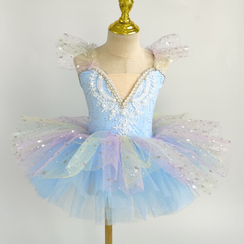 Φόρεμα μπαλέτου Swan Performance Tulle με V λαιμόκοψη χωρίς μανίκια 1