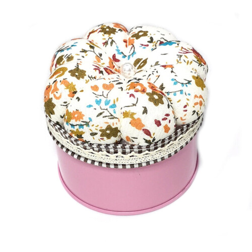 Flower Pin Cushion with Storage Container for Sewing 2