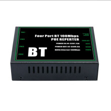 Extensor de 4 Portas BT 100Mbps POE 10/100Mbps 1 Entrada 4 Saídas IEEE802.3 BT Poe Repetidor para Câmera POE de 48V Wierless AP