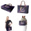 Marmor Moon Rose Butterfly Top Handle Bag Sæt PU Læder 2