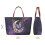Marmor Moon Rose Butterfly Top Handle Bag Sæt PU Læder 5