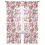 Red Boho Flower Voile Curtains 63 inch L 2 Panels 2