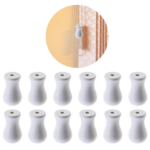 Wood Cord Pull End for Blinds 12 Pack 1