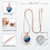 Collier urne papillon en forme de cœur, acier inoxydable, crémation 2