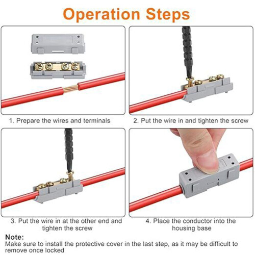 10Pcs 10 Awg Connector Kit, 60A/80A Quick Wiring Connection Terminal-80A 2