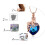 Collier urne papillon en forme de cœur, acier inoxydable, crémation 6