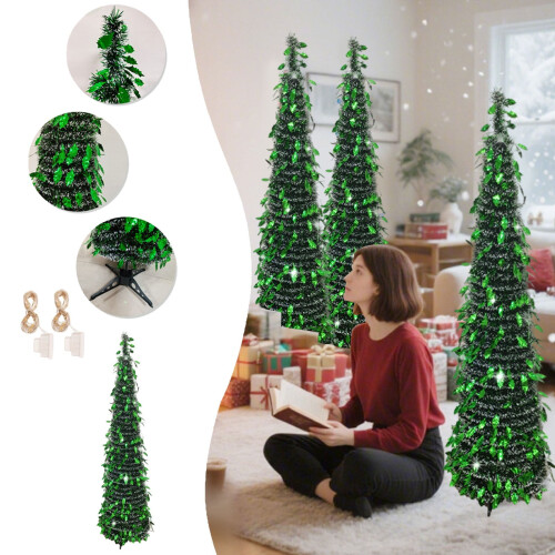 5FT Pop-Up Christmas Tree with LED Lights and Topper 1