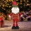 Papai Noel de pelúcia extensível com pernas flexíveis. 6