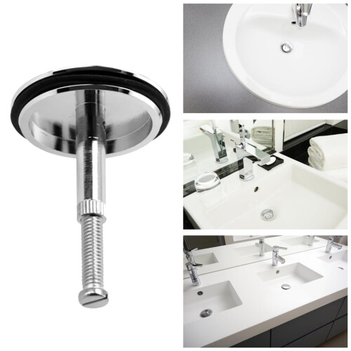 Brass Bath Stopper Electroplated 43mm Diameter 1