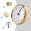 3.1 Inch Round Quartz Clock Insert with Gold Trim and Spade 6
