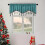 Rideaux courts double face en chenille avec passe-tringle et 3