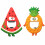 Fridge Magnet Bottle Opener Pineapple Design Red 2 PCS 3