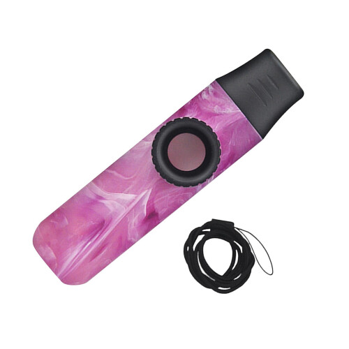 Kazoo Musical Instrument Adjustable Tone Pink 1